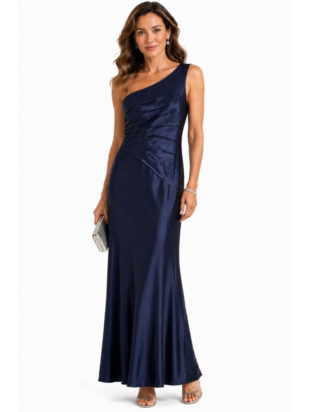 ADRIANNA PAPELL cocktail dress midnight blue 14 autumn wedding guest formal